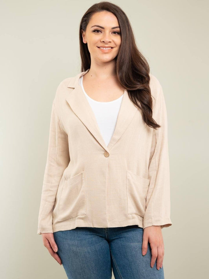 PLUS SIZE BLAZER