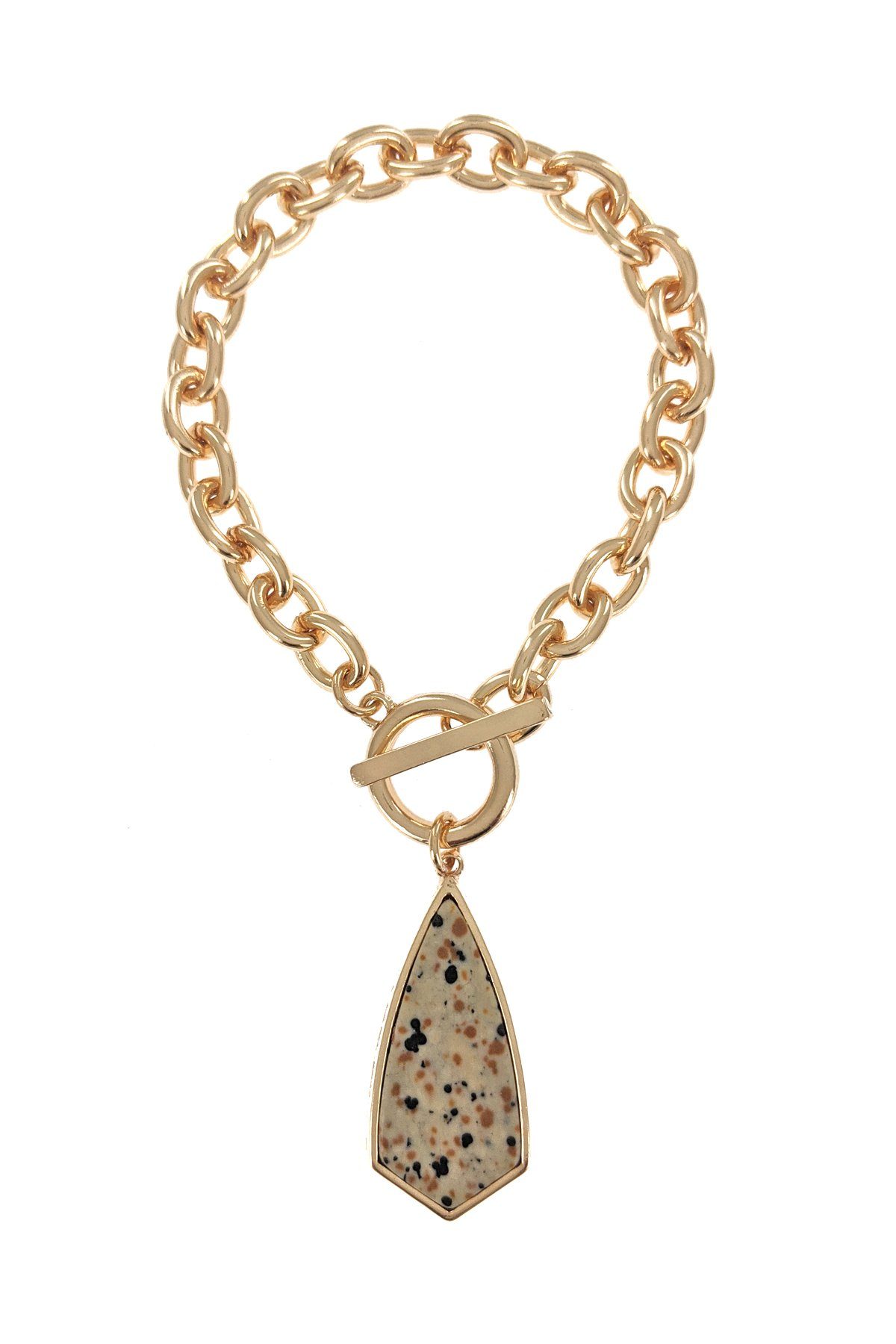 Semi Precious Stone Locket Bracelet