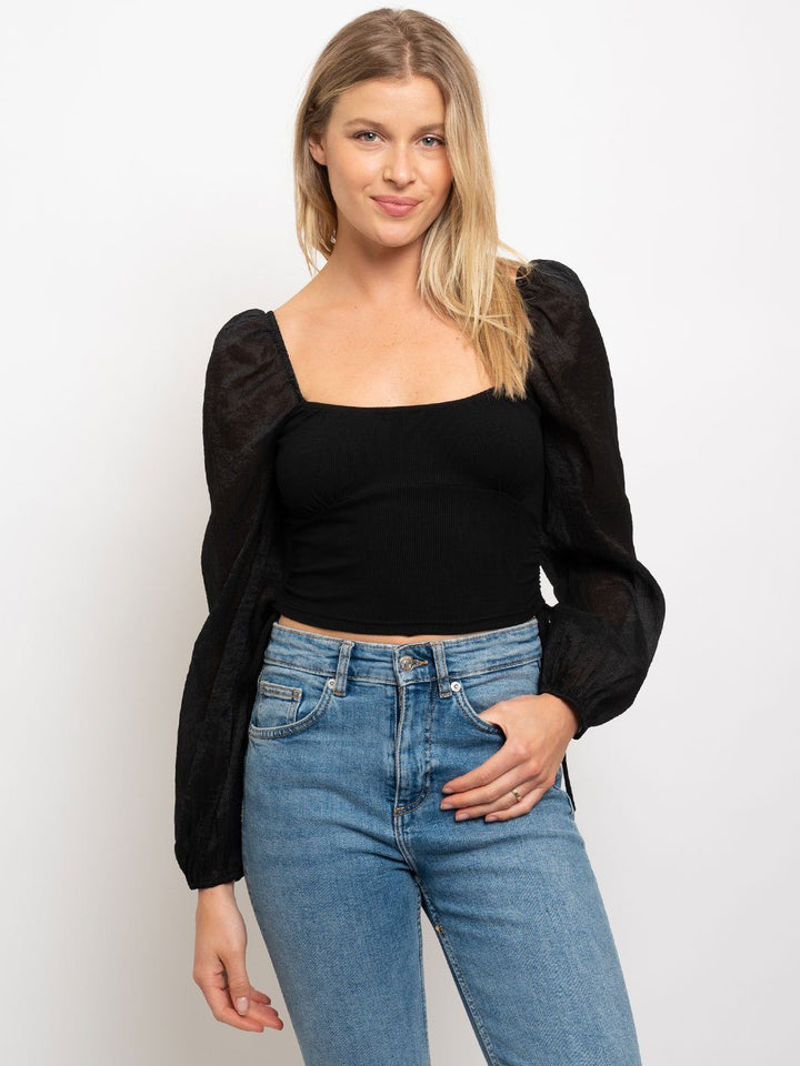 WOMEN'S BABY RIB CROP TOP