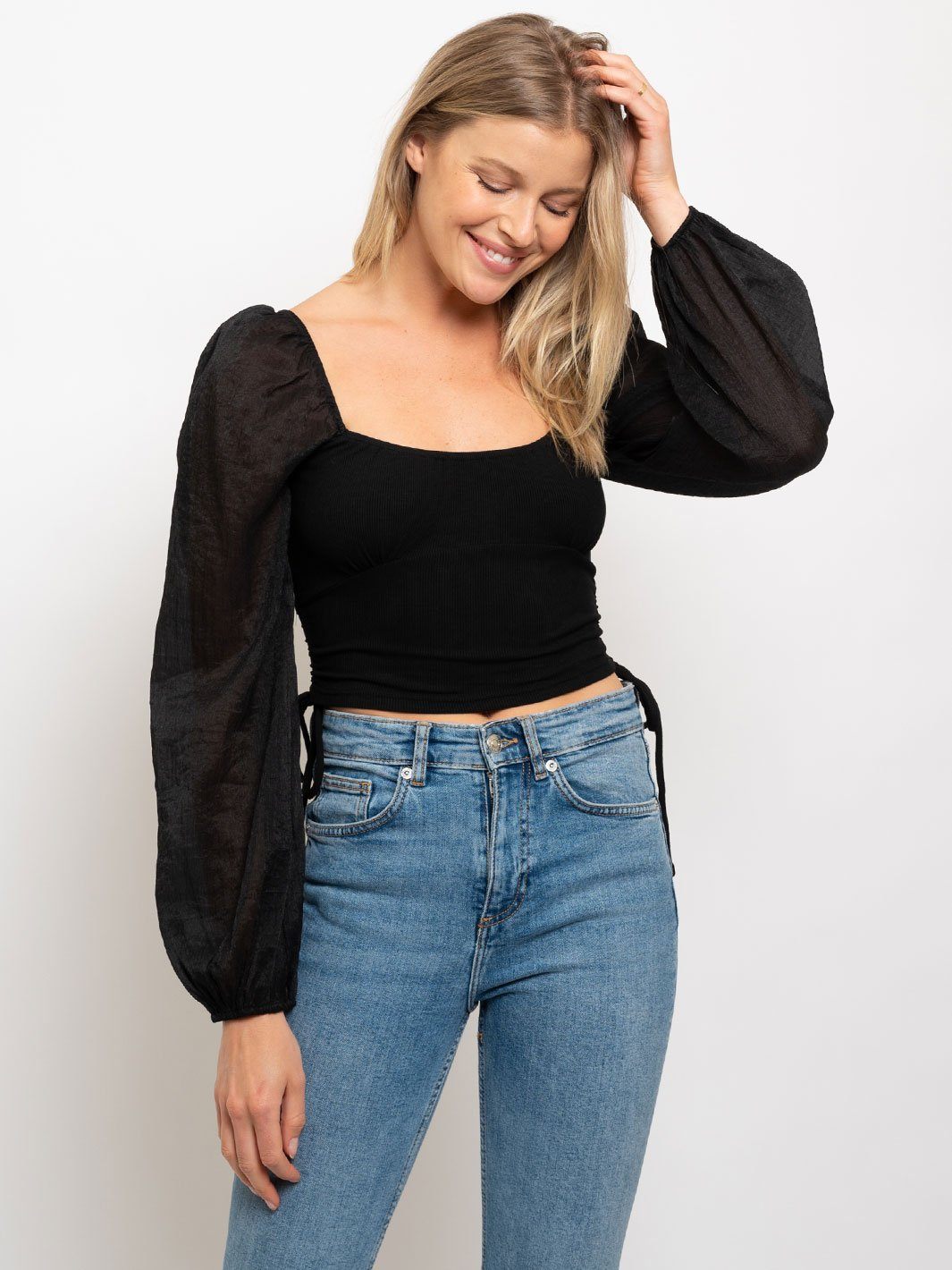 WOMEN'S BABY RIB CROP TOP