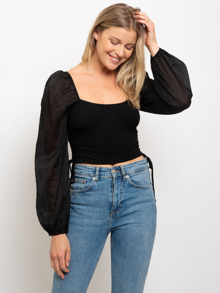 WOMEN'S BABY RIB CROP TOP