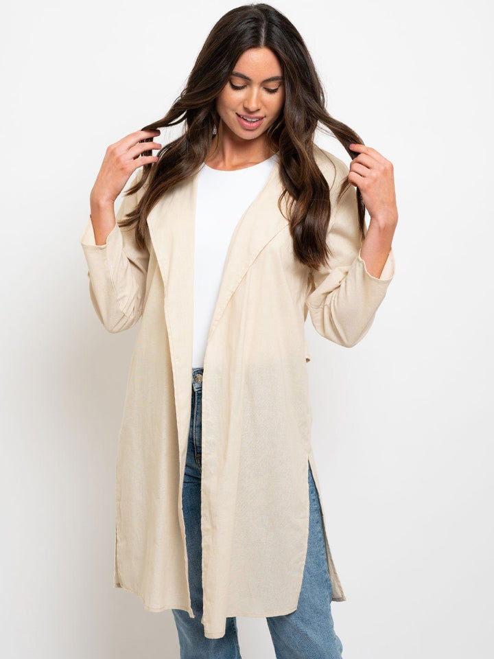 WOMEN'S LONG BASIC CARDIGAN