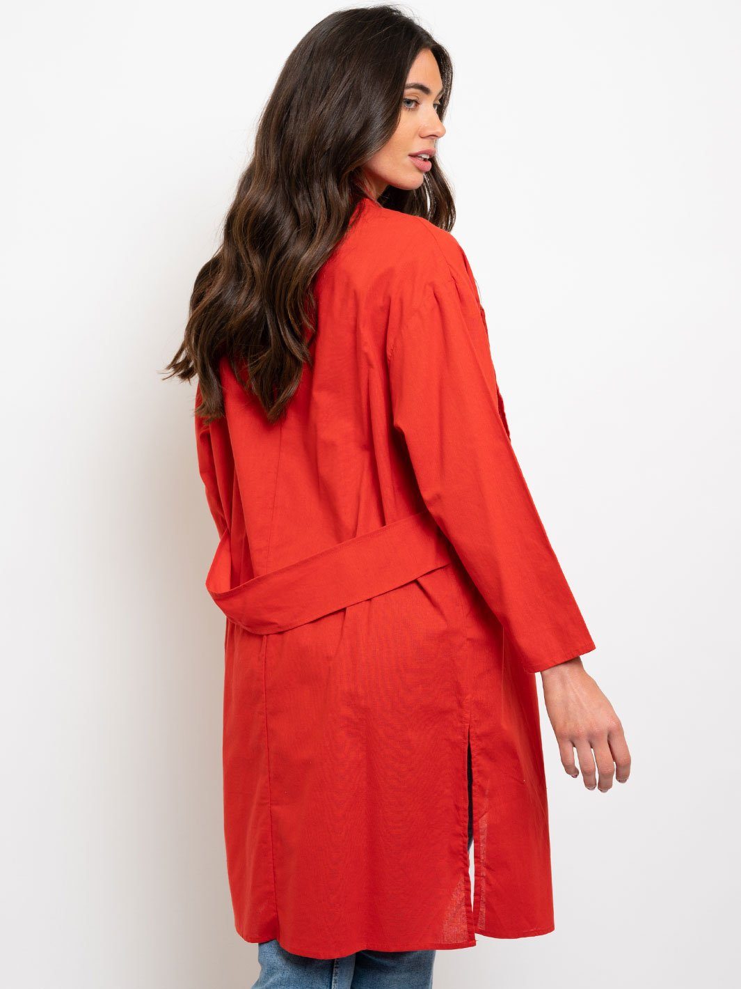 WOMEN'S LONG BASIC CARDIGAN