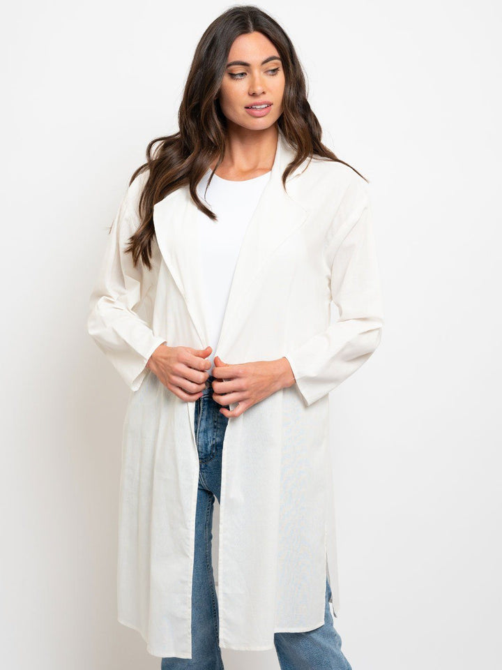 WOMEN'S LONG BASIC CARDIGAN