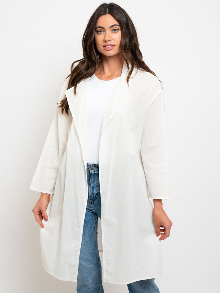 WOMEN'S LONG BASIC CARDIGAN