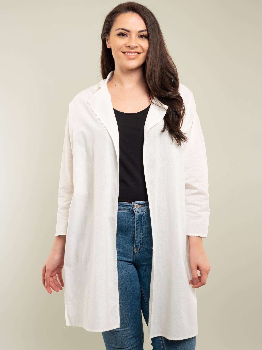 PLUS SIZE LONG CARDIGAN