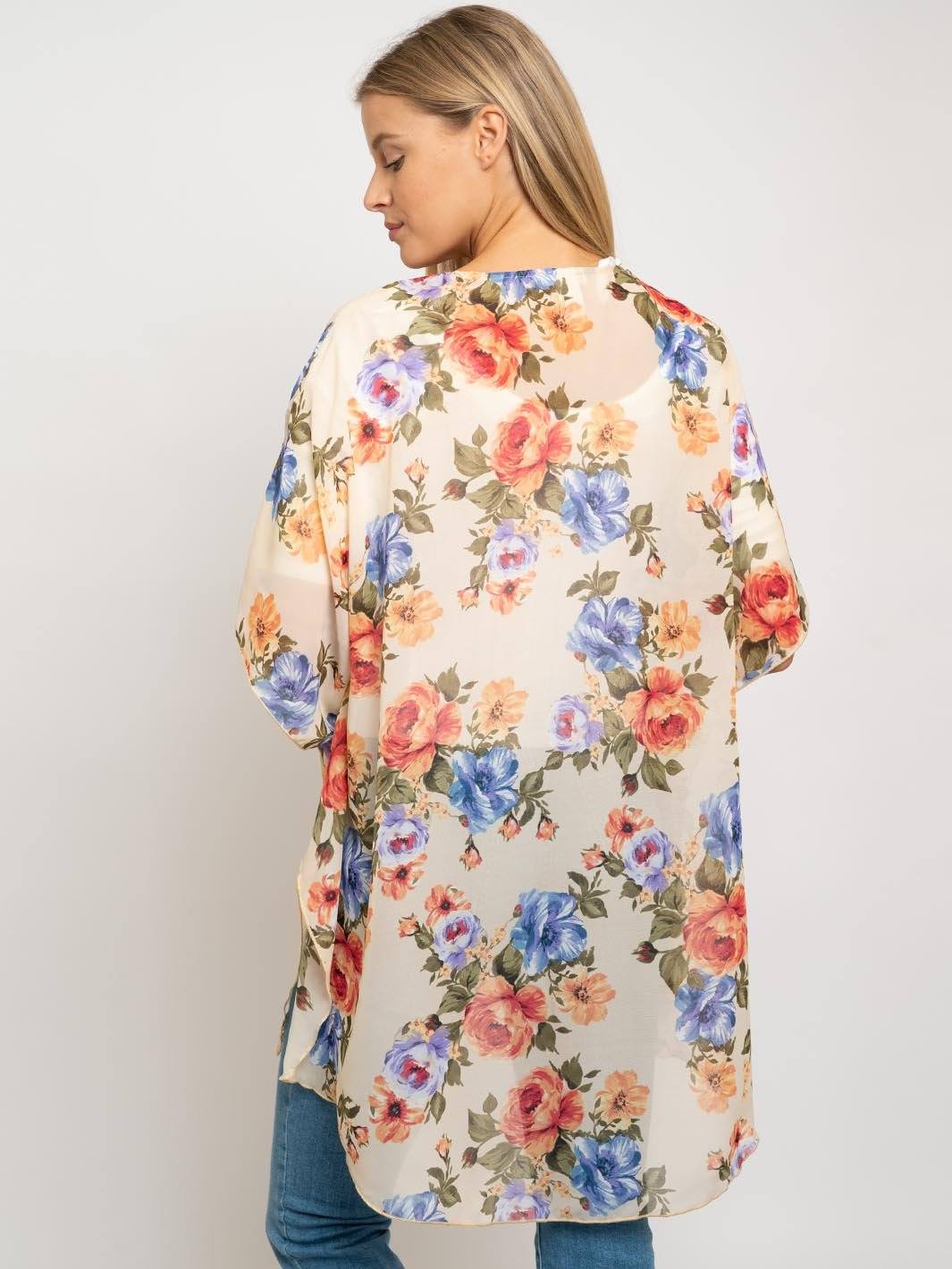 WOMEN'S FLORAL CARDIGAN