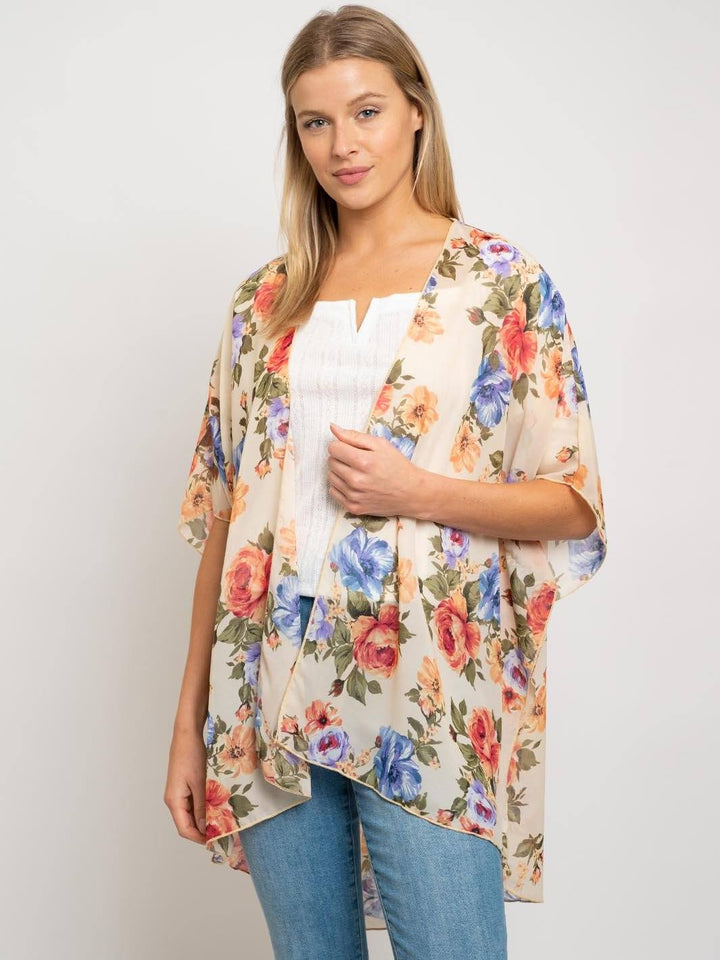 WOMEN'S FLORAL CARDIGAN