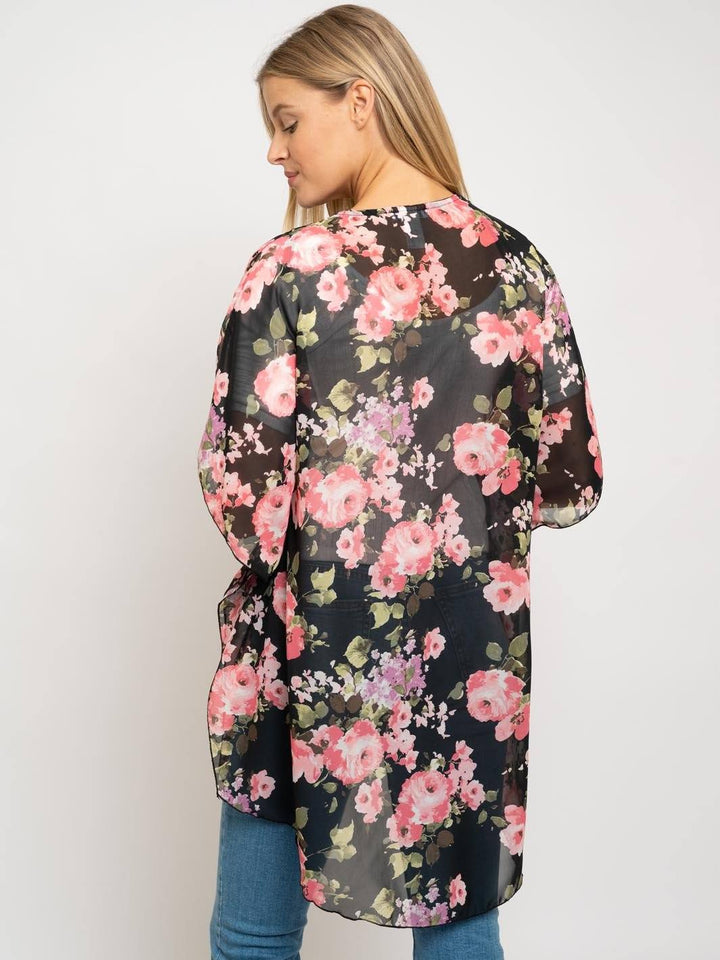 WOMEN'S FLORAL CARDIGAN