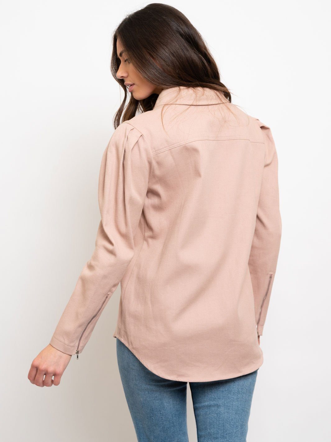 WOMEN'S DENIM UTILITY TOP