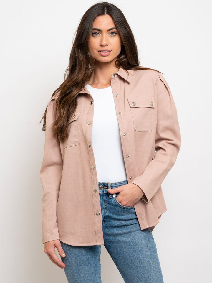 WOMEN'S DENIM UTILITY TOP