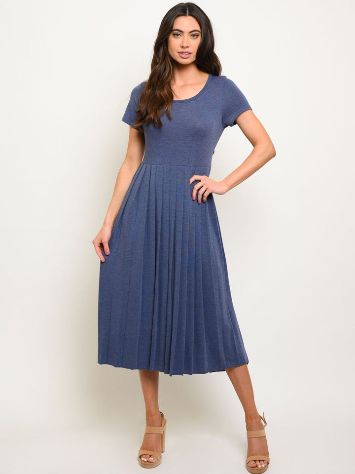 WOMEN'S KNIT BACK KNOT MAXI DRESS