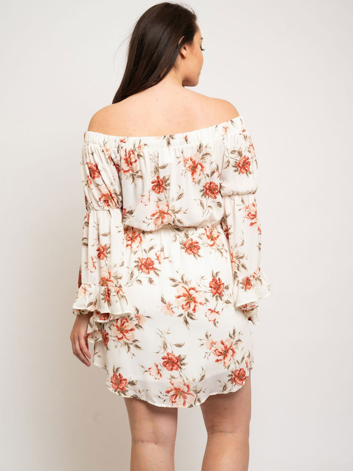 PLUS SIZE FLORAL DRESS