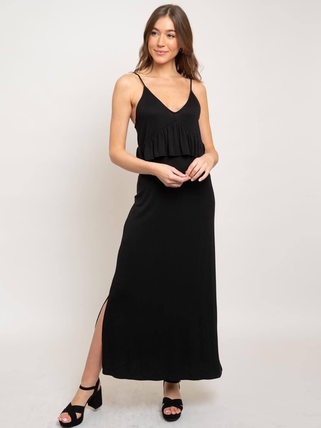 WOMEN'S SPAGHETTI STRAP MAXI DRESS