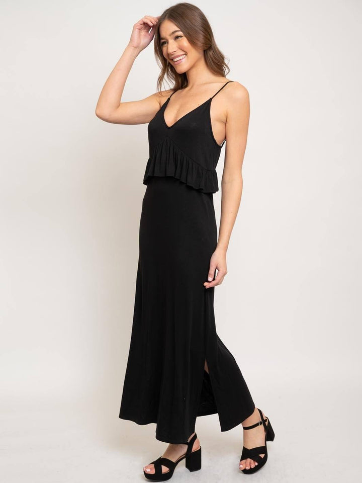 WOMEN'S SPAGHETTI STRAP MAXI DRESS