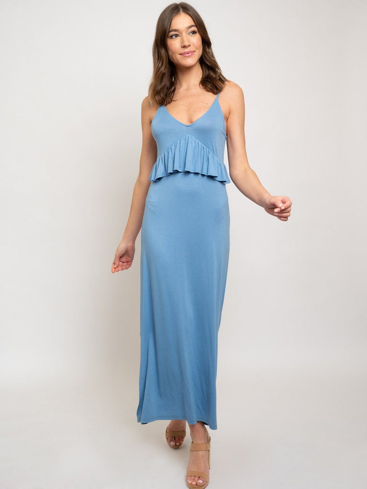 WOMEN'S SPAGHETTI STRAP MAXI DRESS