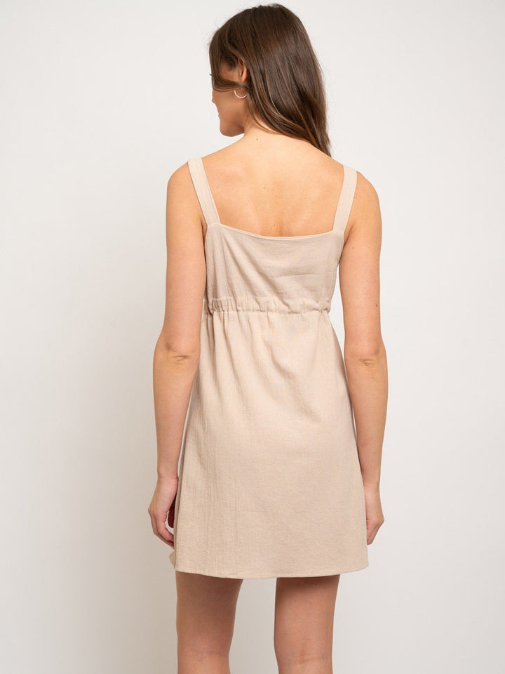 WOMEN'S MINI BUTTON UP DRESS