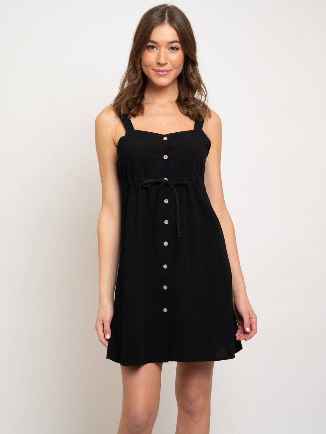 WOMEN'S MINI BUTTON UP DRESS