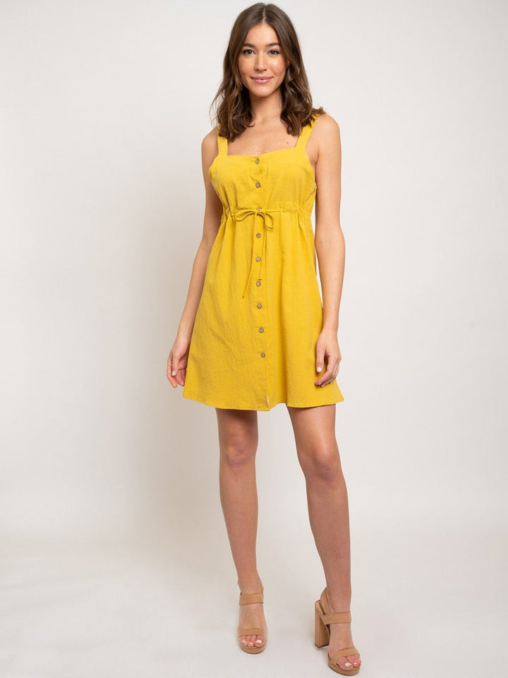 WOMEN'S MINI BUTTON UP DRESS