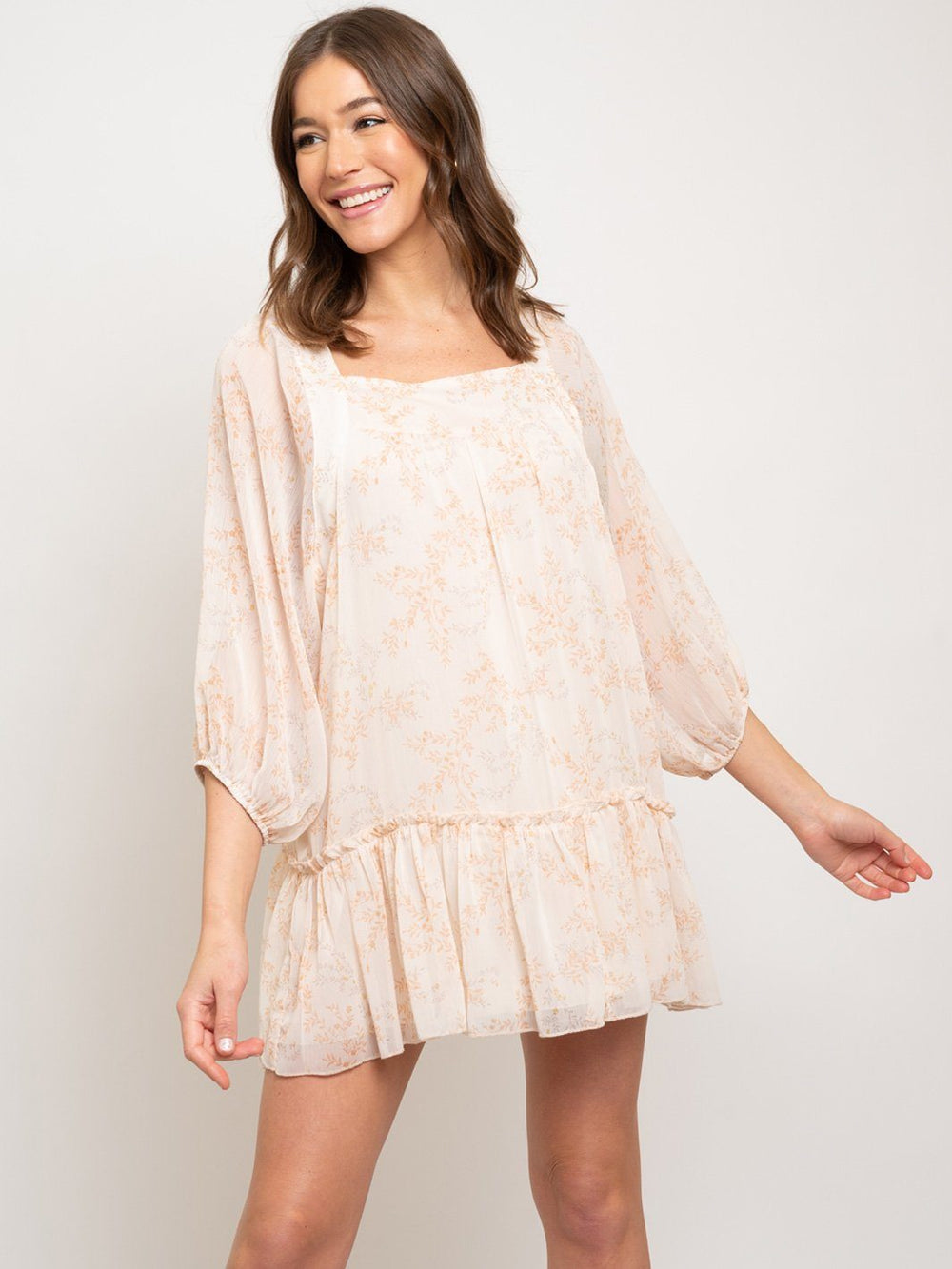 WOMEN'S TUNIC FLORAL DRESS