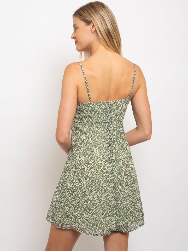 WOMEN'S FRONT TWIST MINI DRESS