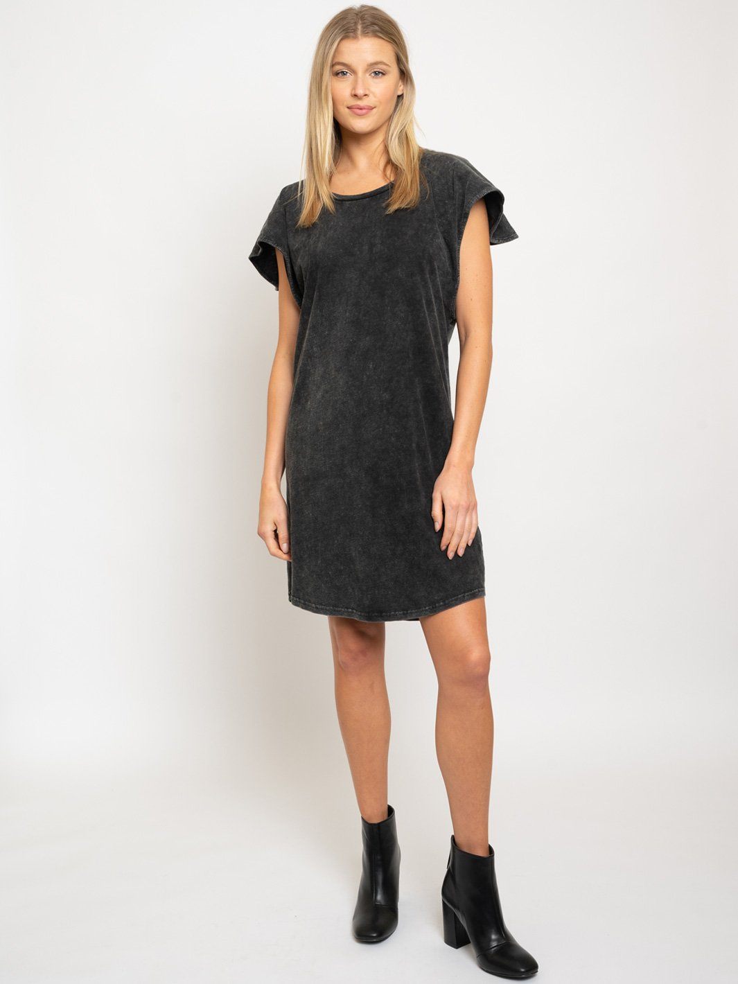 WOMEN'S TUNIC RUFFLE SLEEVE DRESS