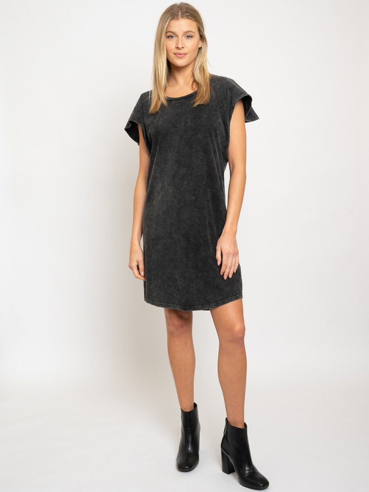 WOMEN'S TUNIC RUFFLE SLEEVE DRESS