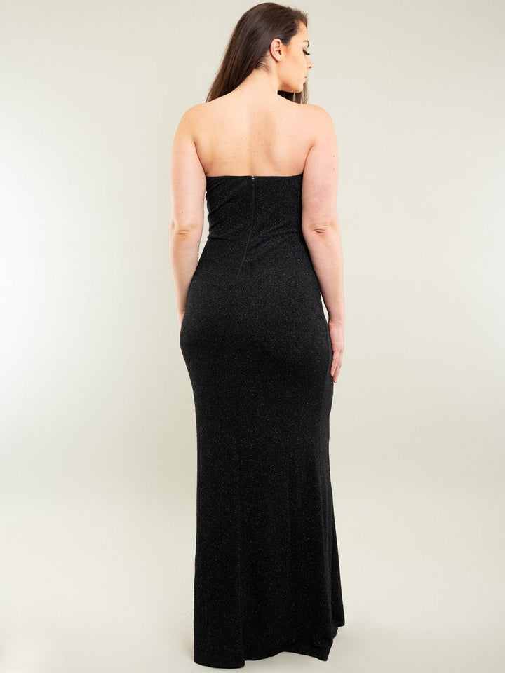PLUS SIZE STRAPLESS GOWN DRESS