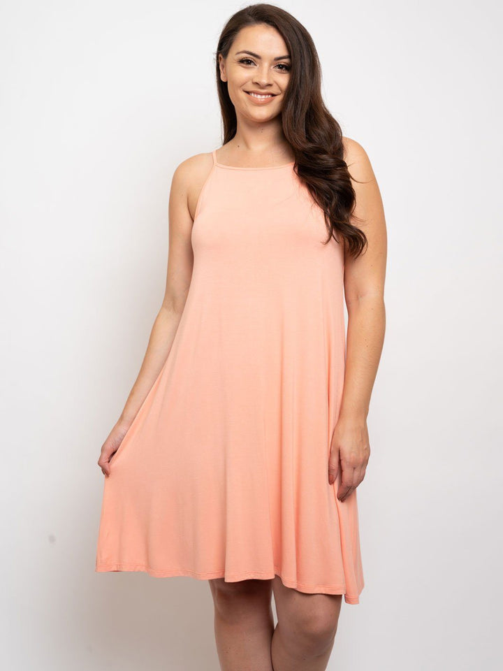WOMEN'S SLEEVELESS TUNIC DRESS