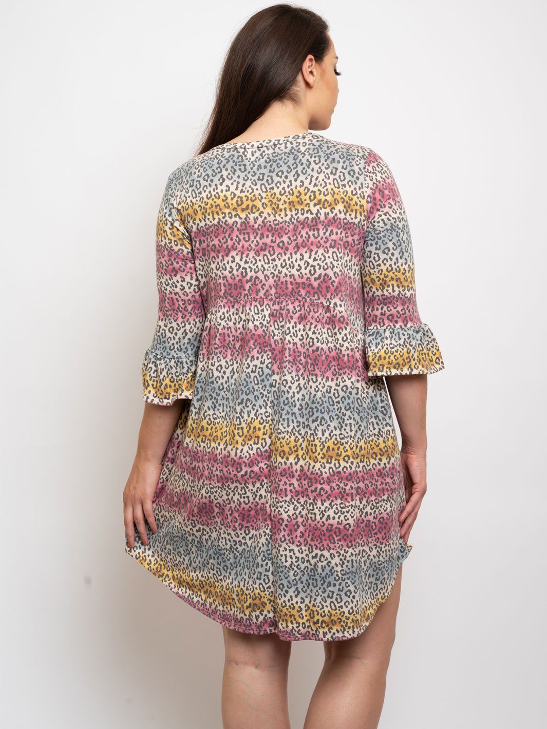 PLUS SIZE ANIMAL MULTI TUNIC DRESS