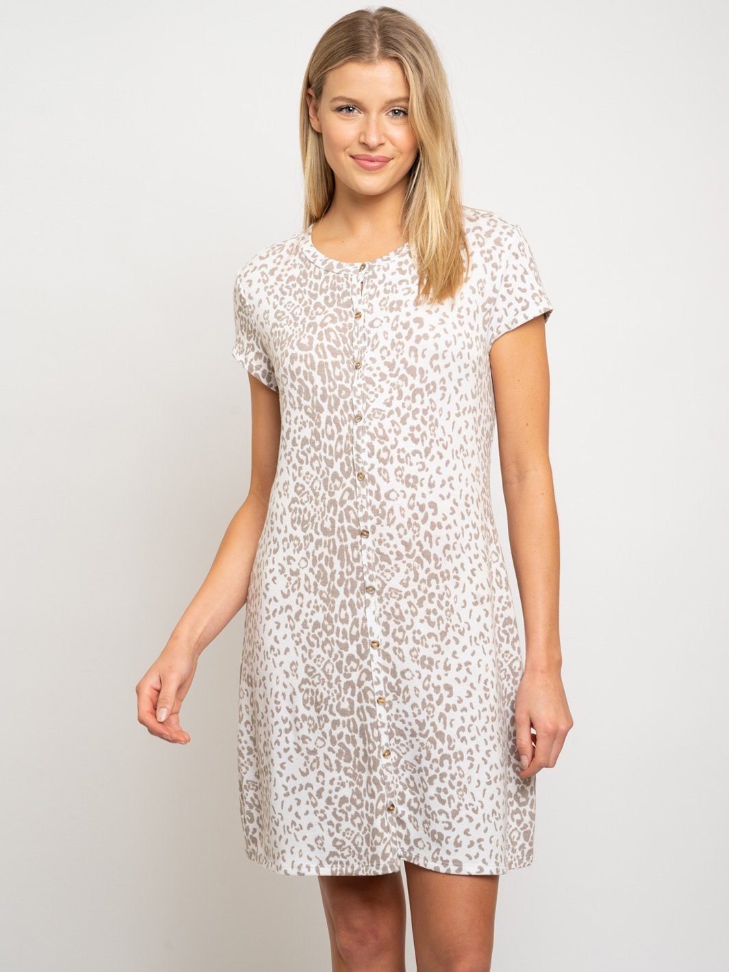 WOMEN'S ANIMAL PRINT MIDI DRESS