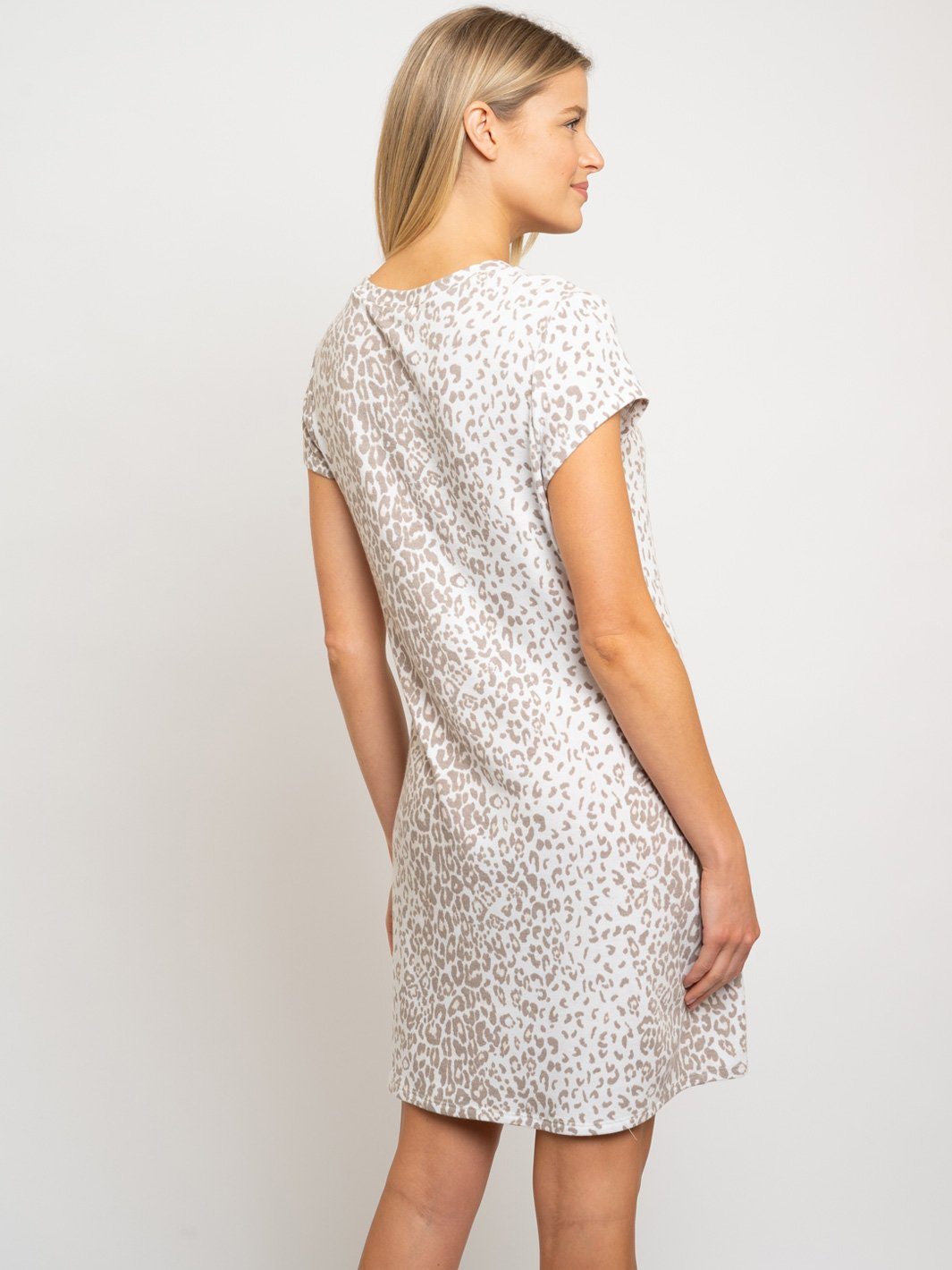 WOMEN'S ANIMAL PRINT MIDI DRESS