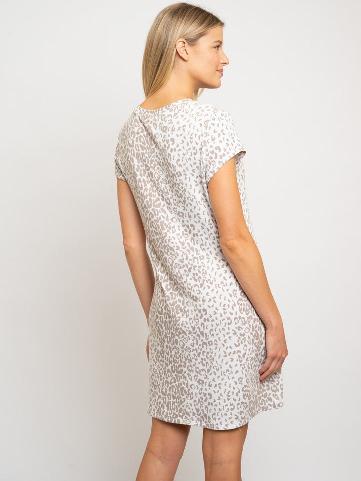 WOMEN'S ANIMAL PRINT MIDI DRESS