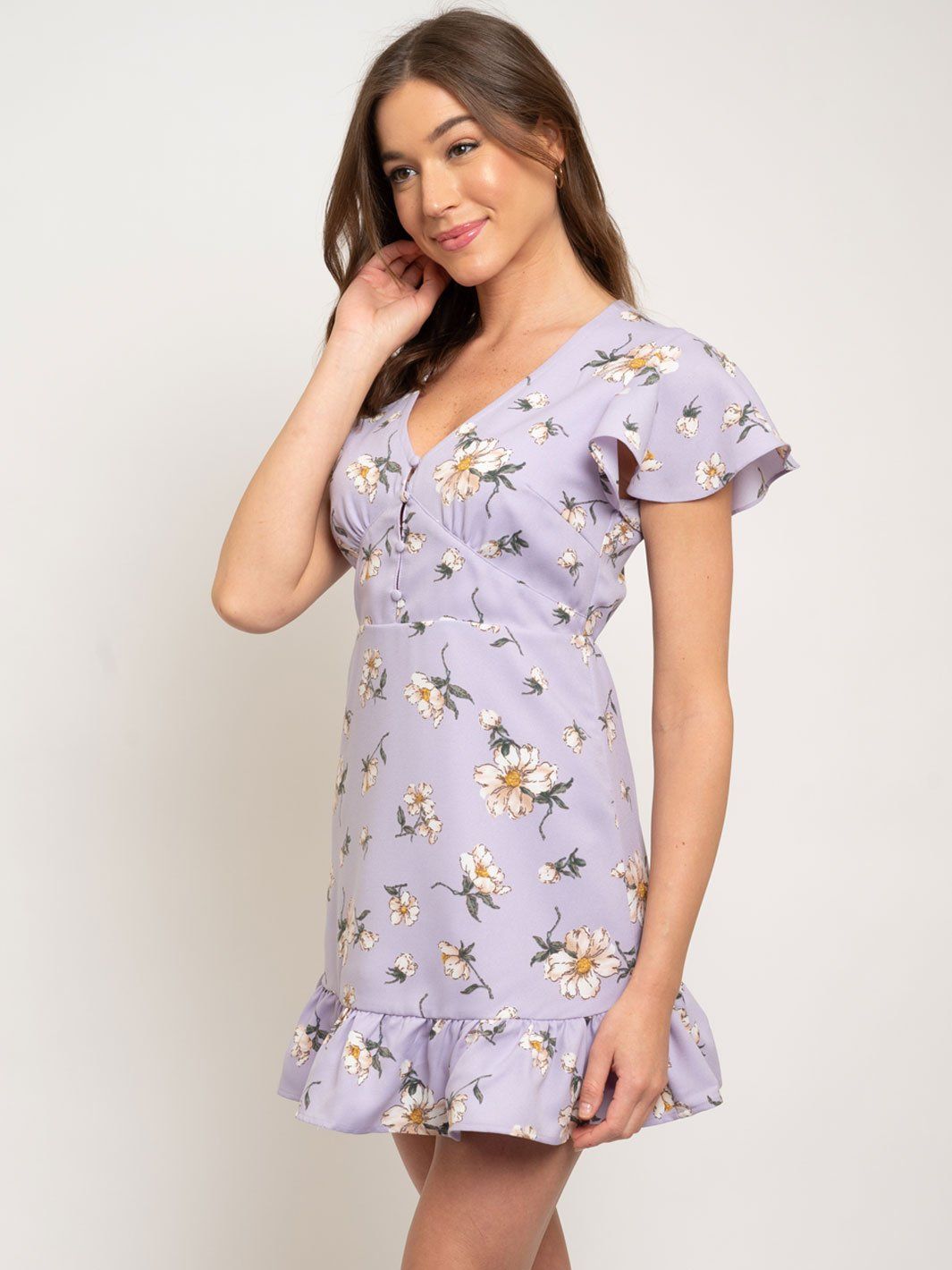 WOMEN'S FLORAL MINI DRESS