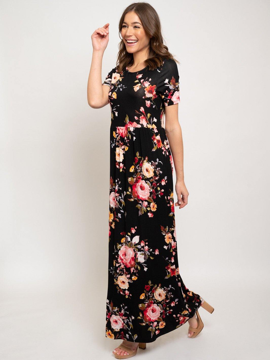 WOMEN'S MAXI FLORAL DRESS