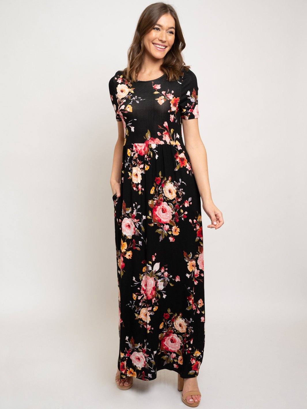 WOMEN'S MAXI FLORAL DRESS
