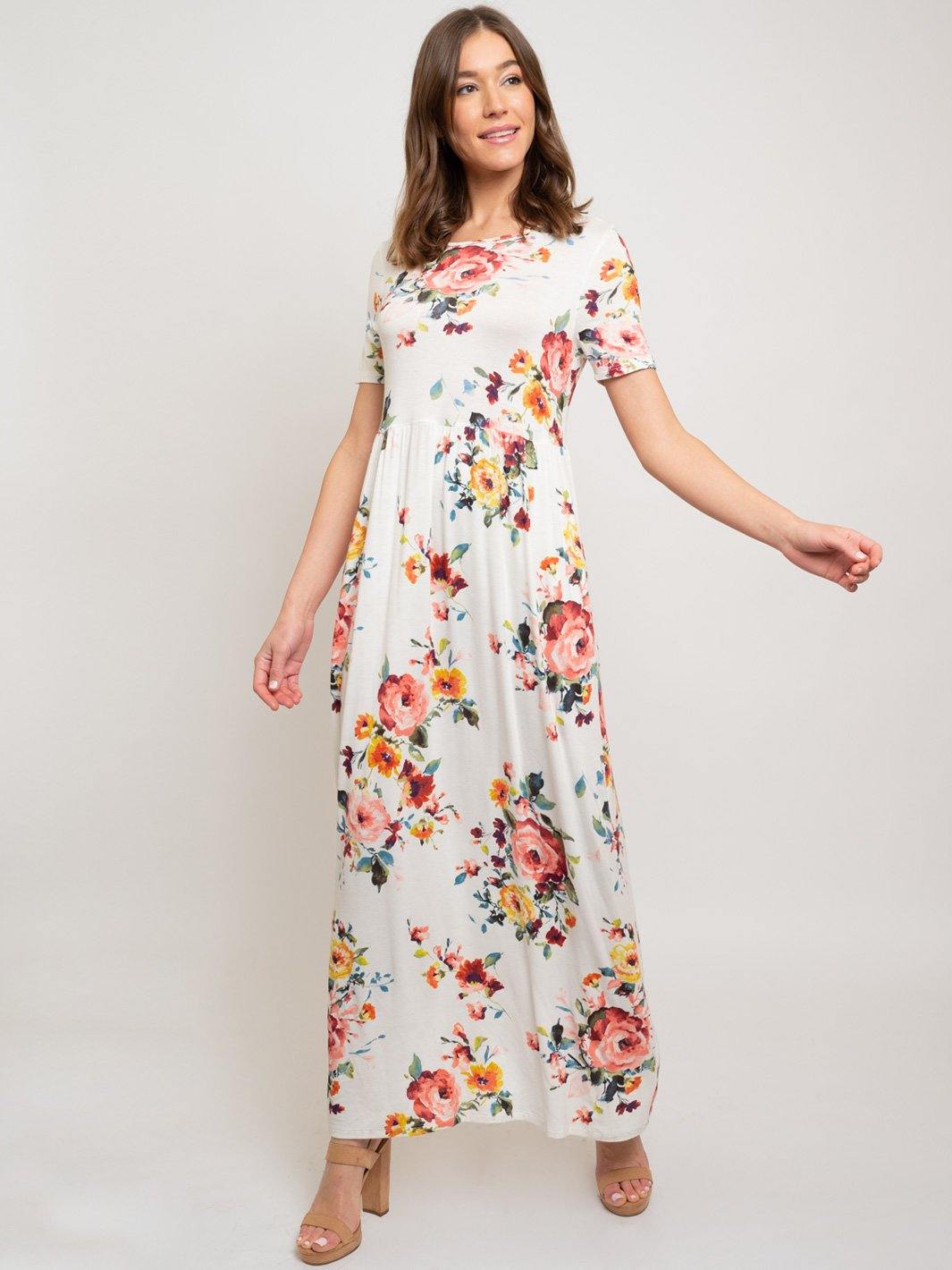 WOMEN'S MAXI FLORAL DRESS