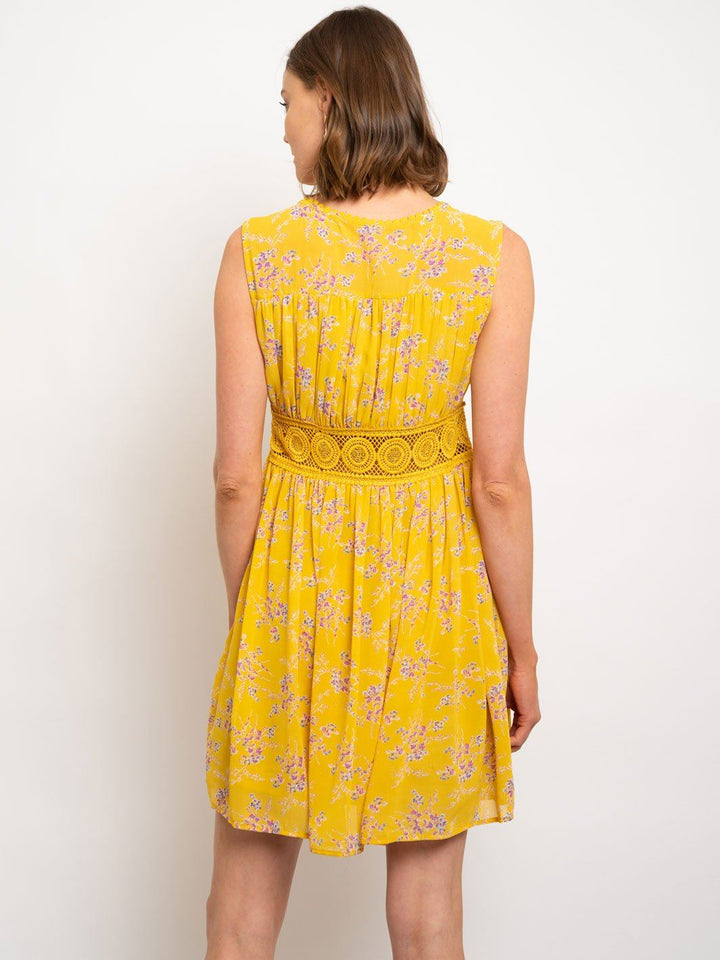 WOMEN'S SLEEVELES FLORAL DRESS