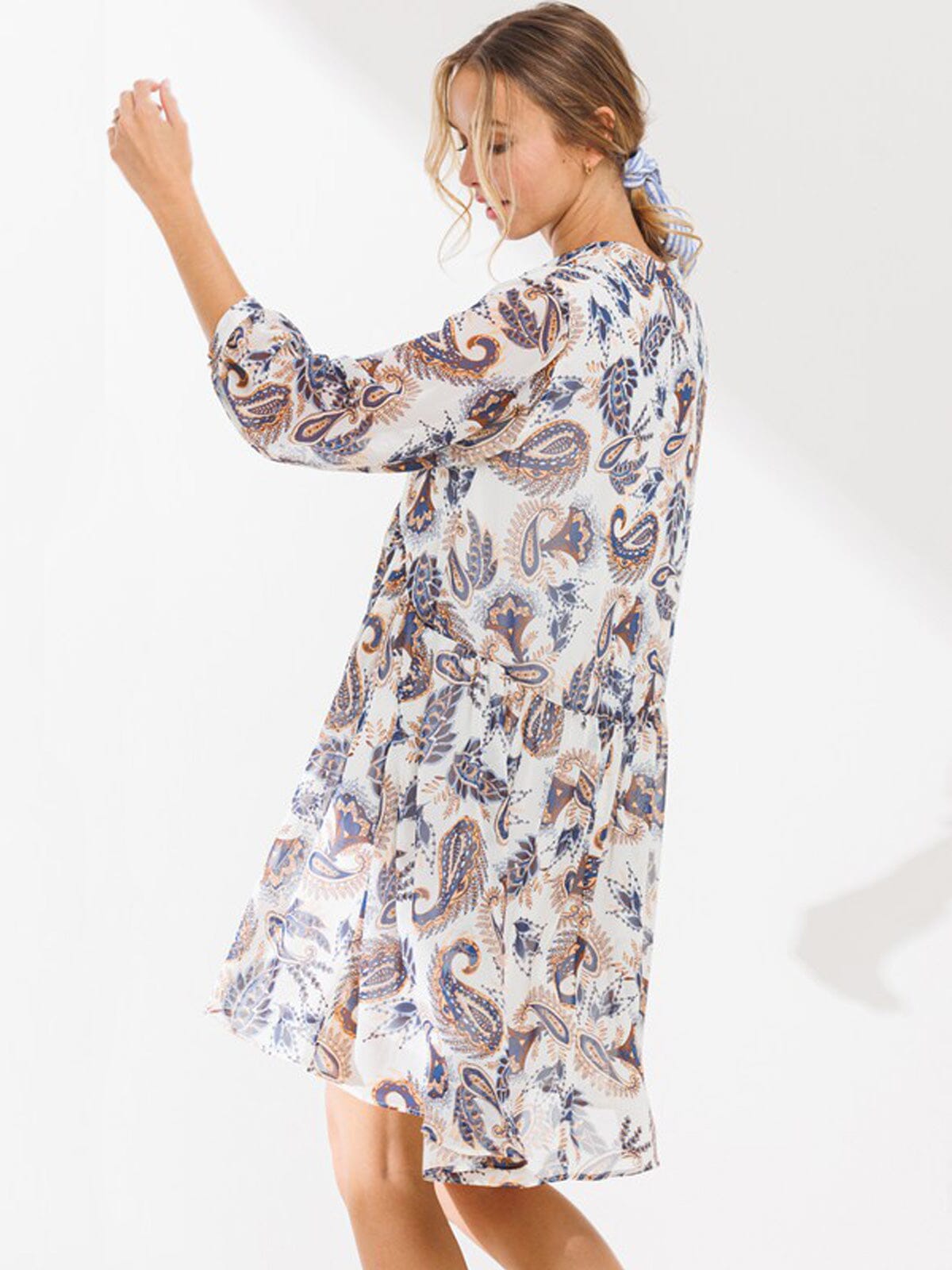 (4p. pack) Printed Sleeveless Midi Dress - V8 main image 0