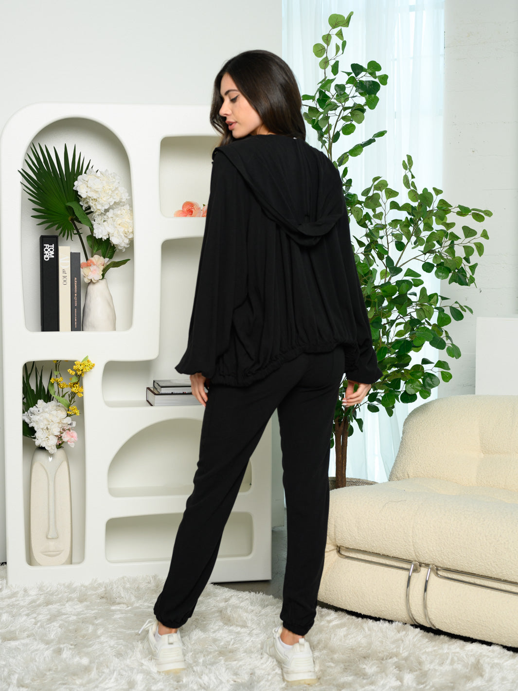 WOMEN'S 2PC. JACKET & PANTS LOUNGE WEAR SET