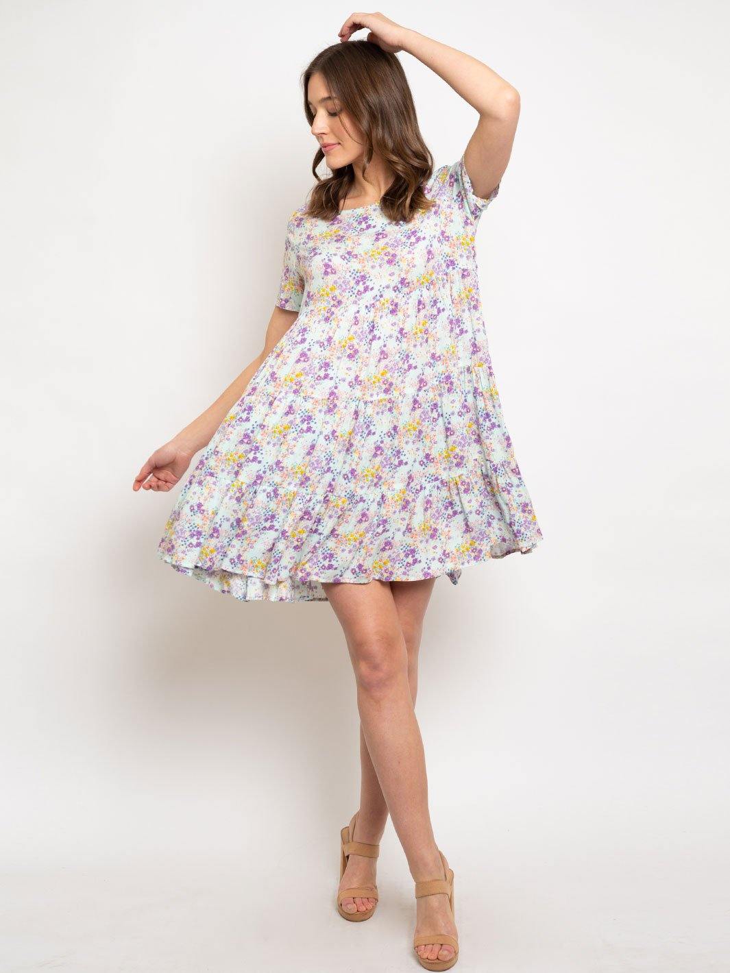 WOMEN'S FLORAL TUNIC DRESS