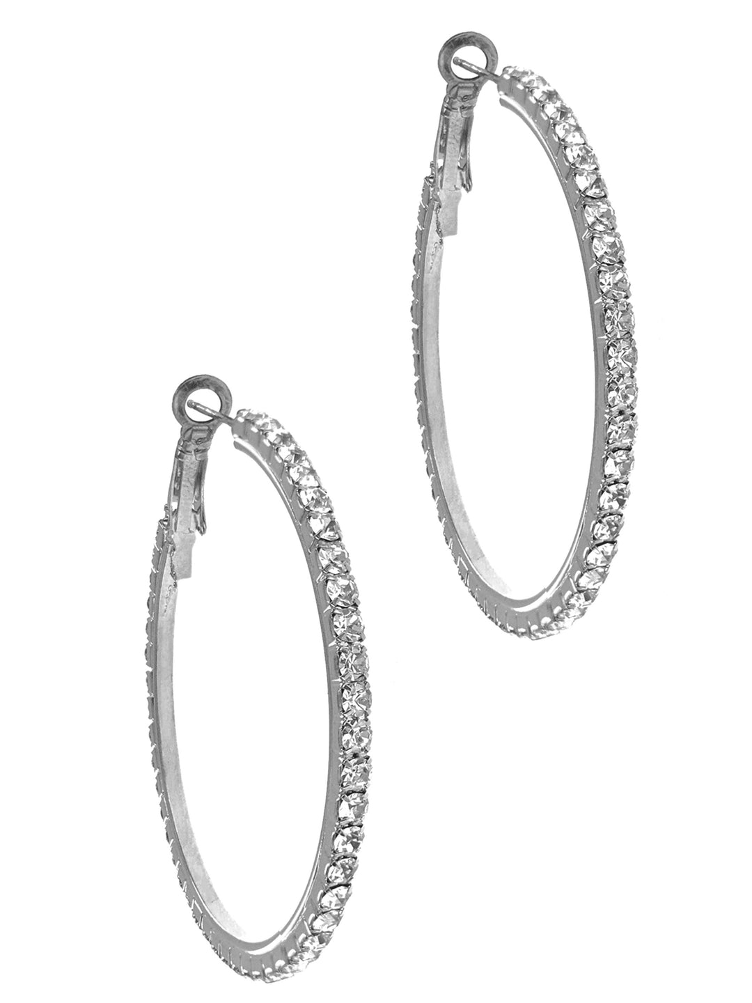 Rhinestone Hoop Fashion Earrings