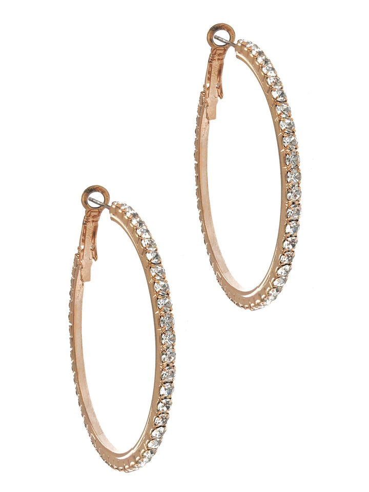 Rhinestone Hoop Fashion Earrings