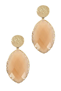 Glass Tear Drop Earring