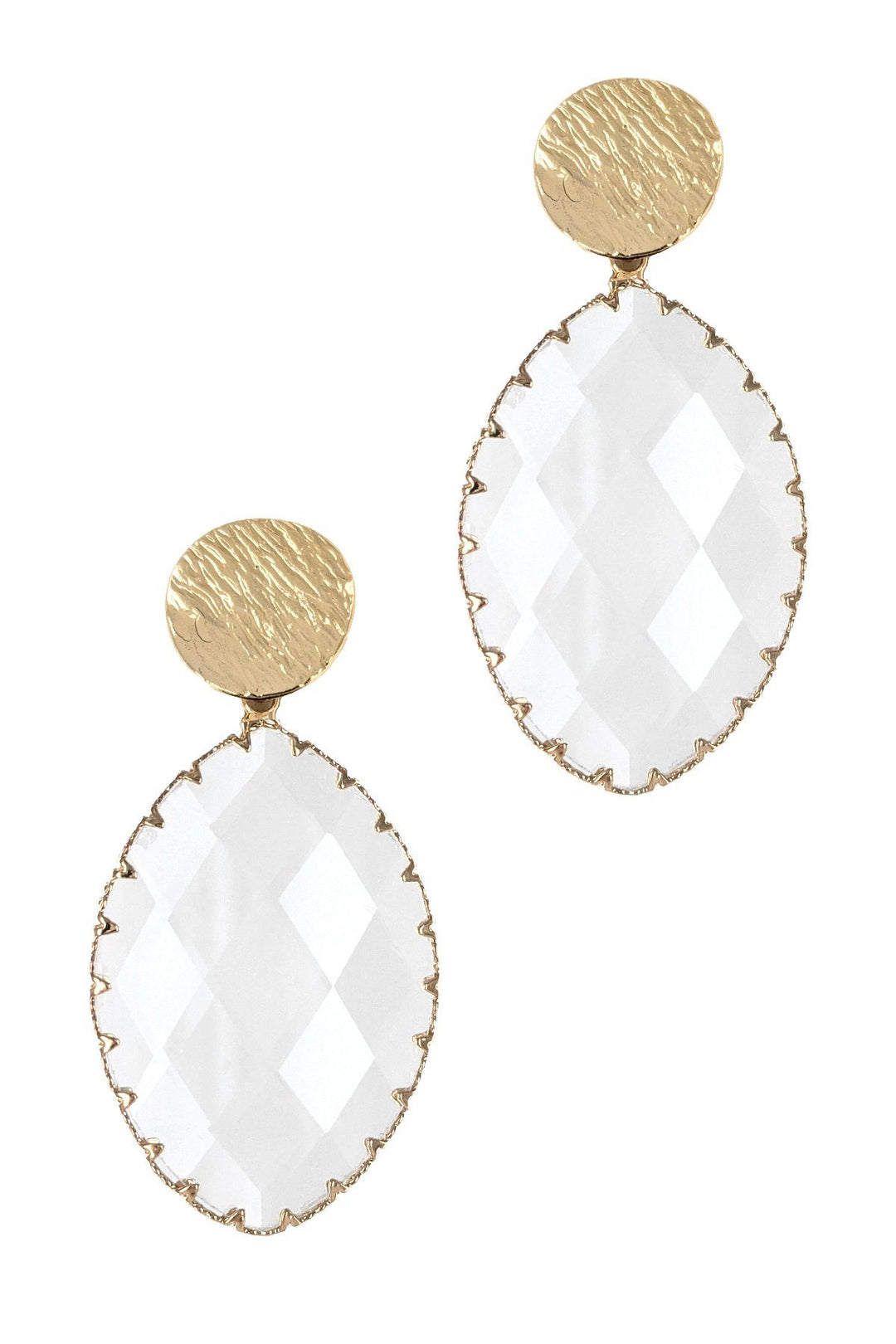 Glass Tear Drop Earring