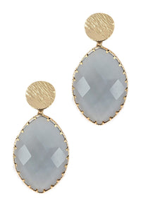 Glass Tear Drop Earring