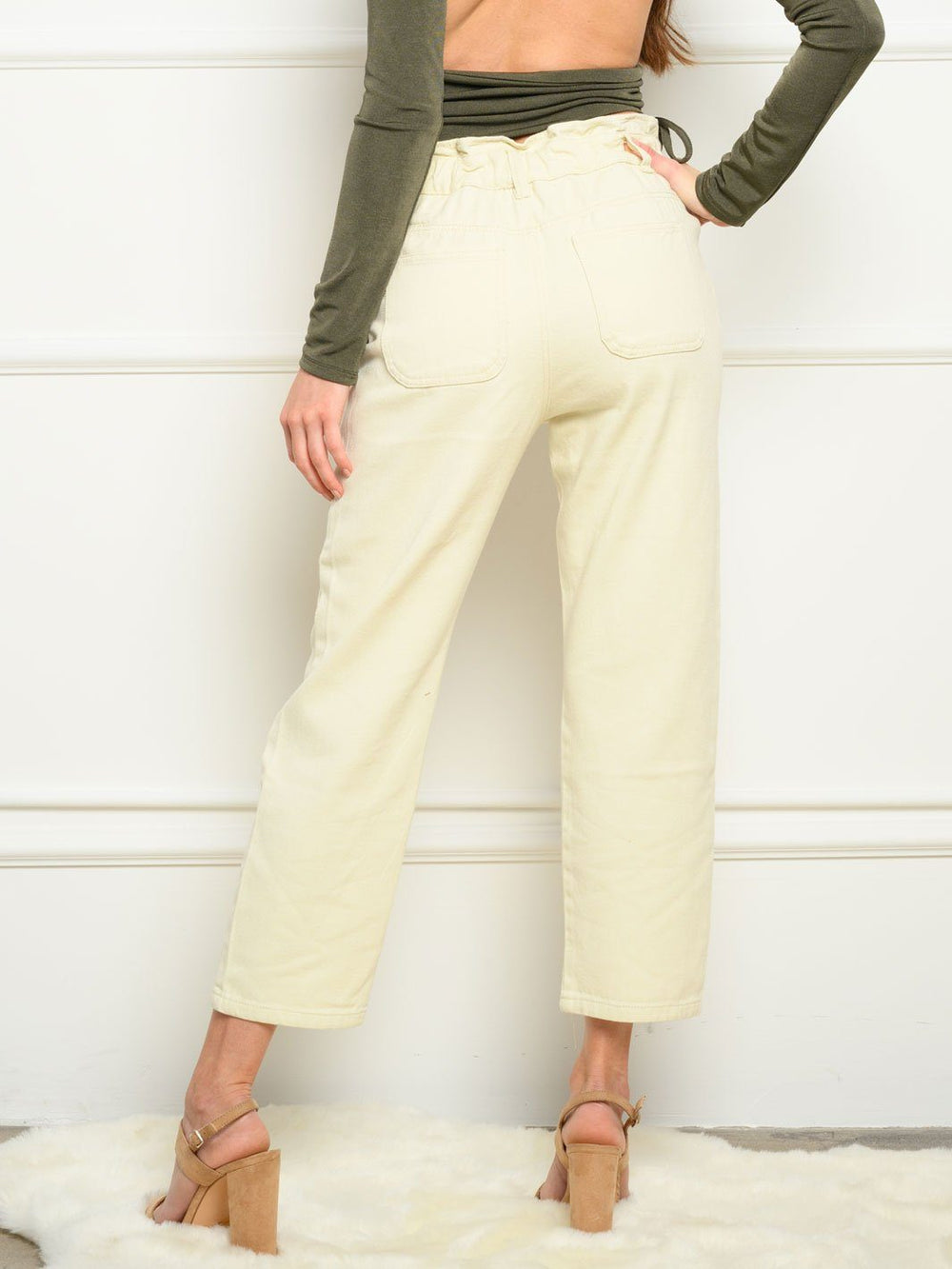 WOMEN'S WIDE LEG CROP PANTS