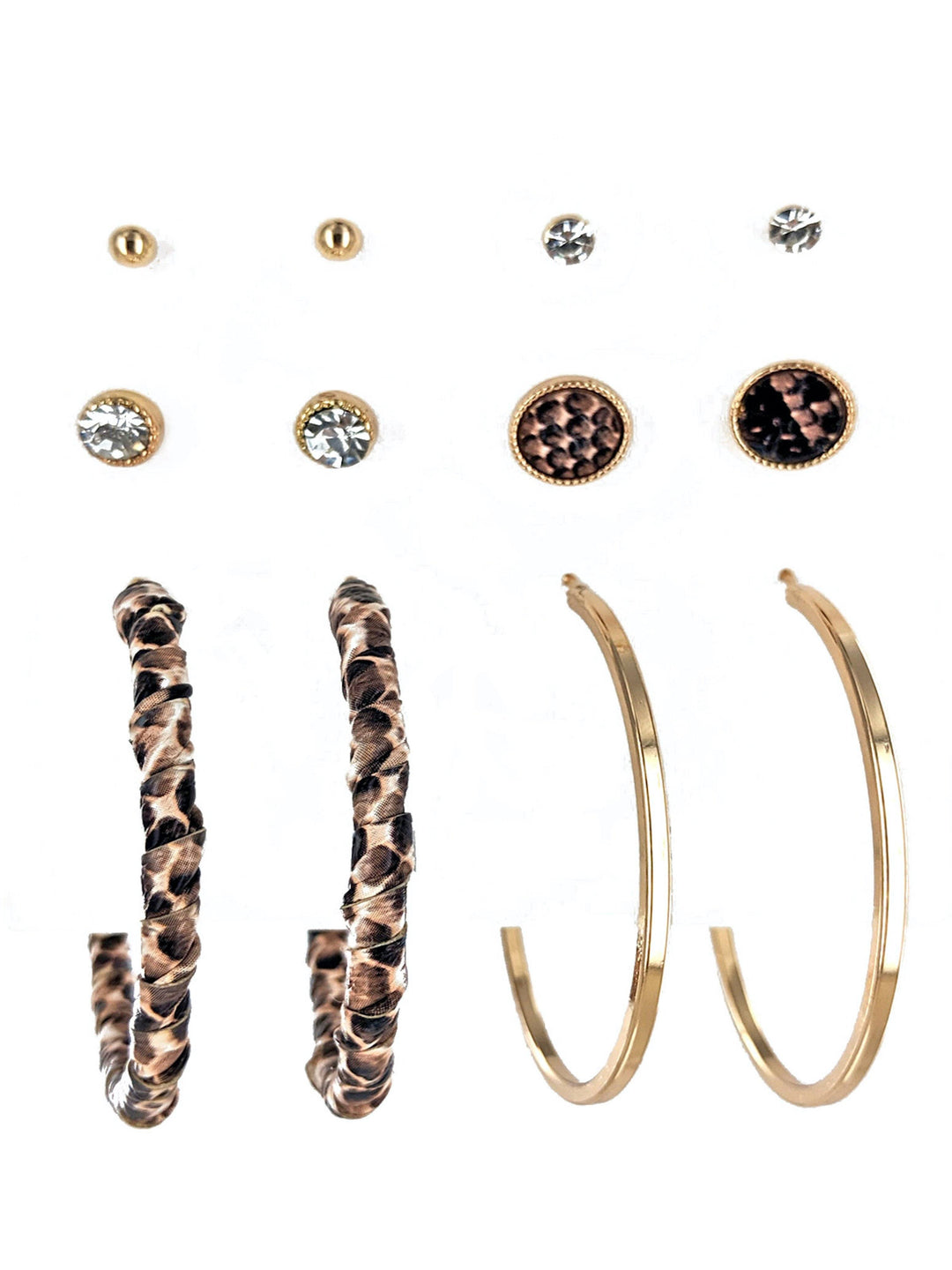 Animal Print 6 Pair Card Fashion Earring