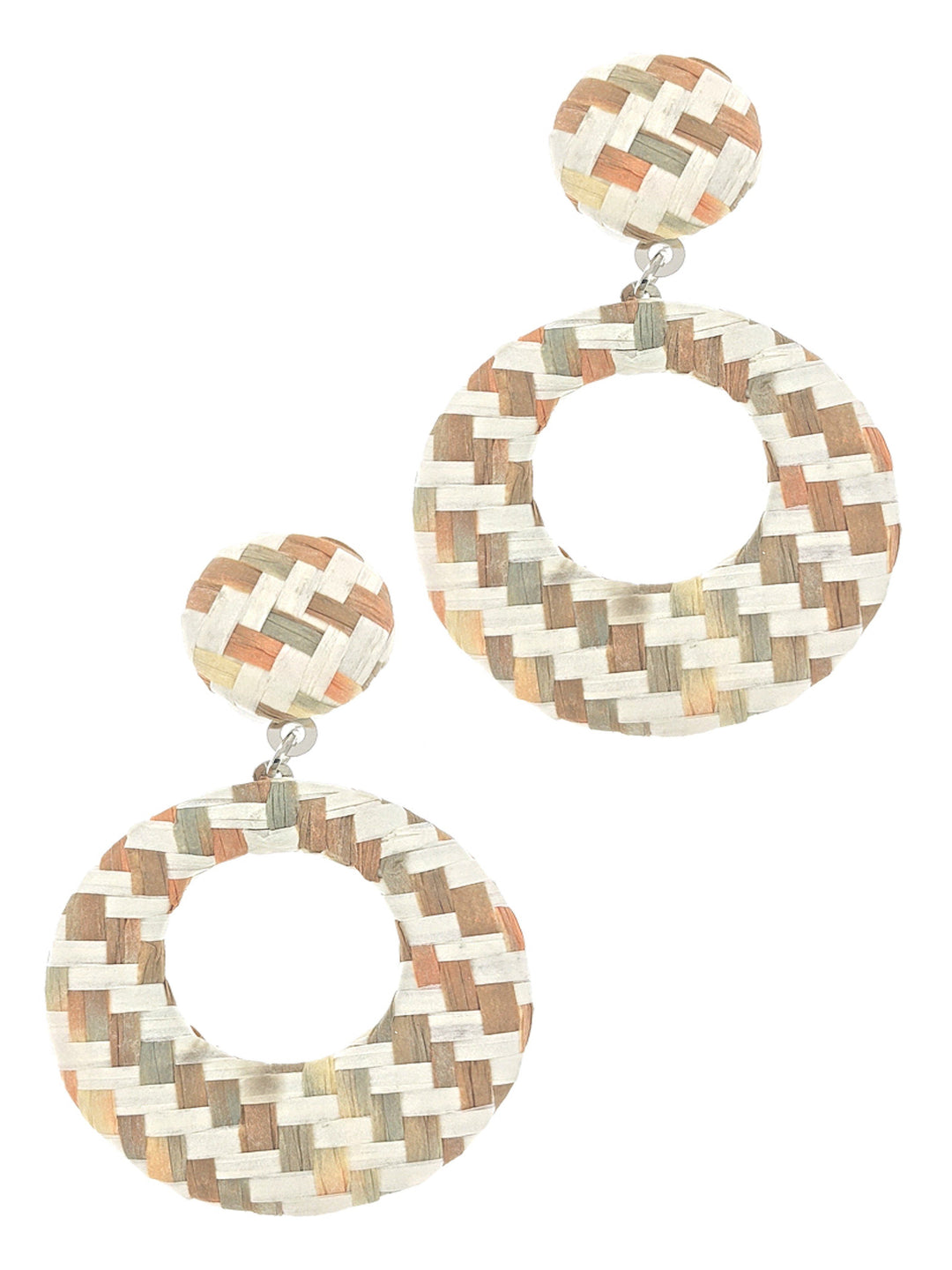 Urban Print Raffia Fashion Earring