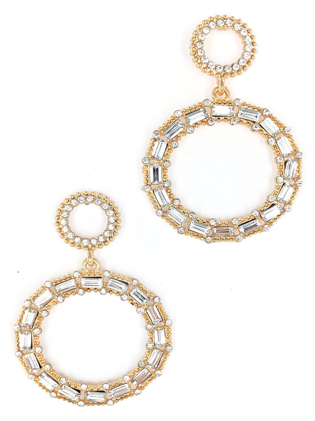 Stone Inner Loop Earring